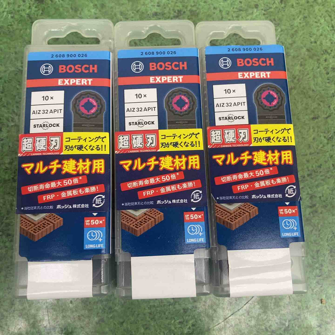 3個セット【未使用品】ボッシュ(BOSCH) マルチツールブレードスターロック AIZ32APIT/10 10本入り【町田店】