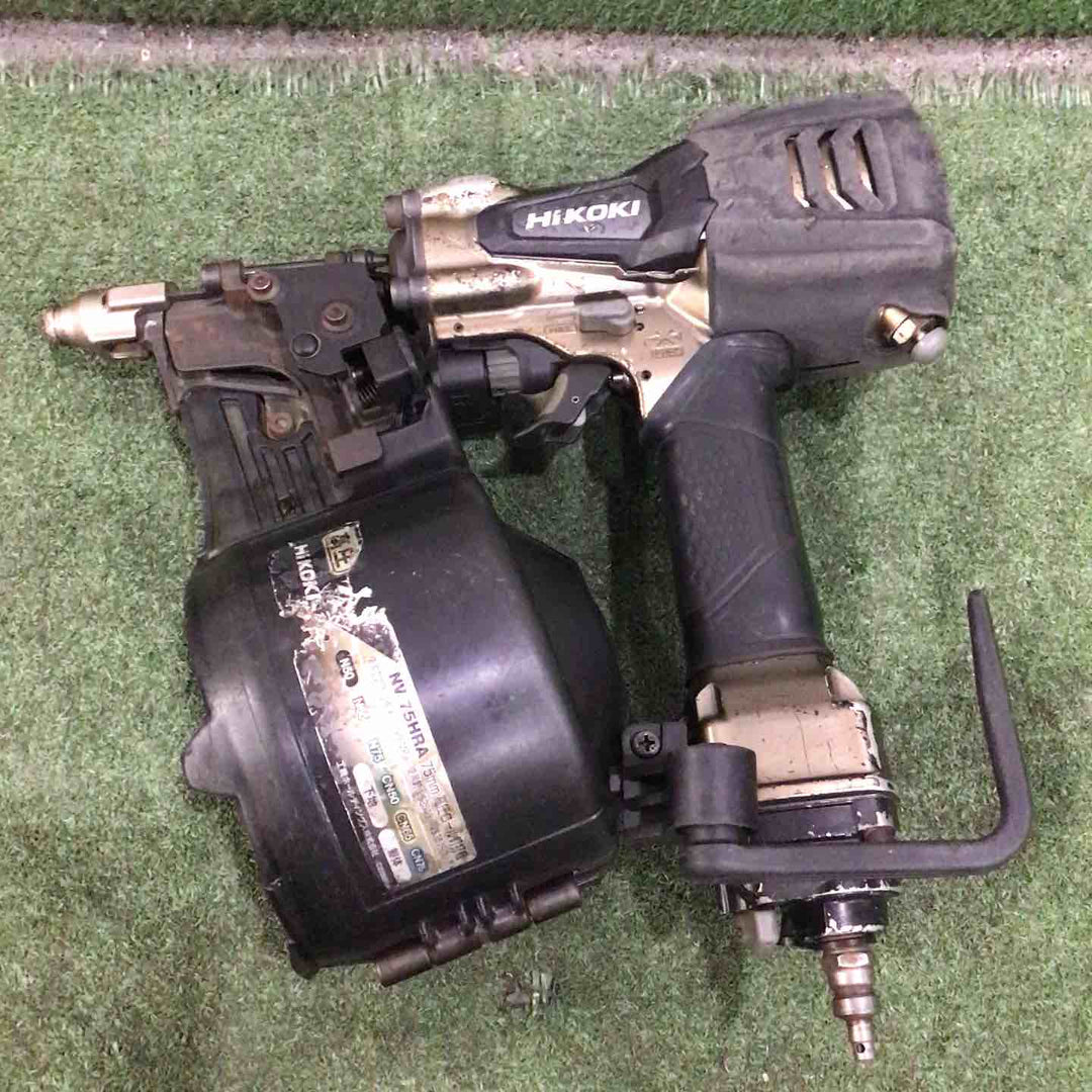 ★ハイコーキ(HIKOKI ※旧:日立工機) 高圧エア釘打ち機 NV75HRA(S) 動作確認済【川口店】