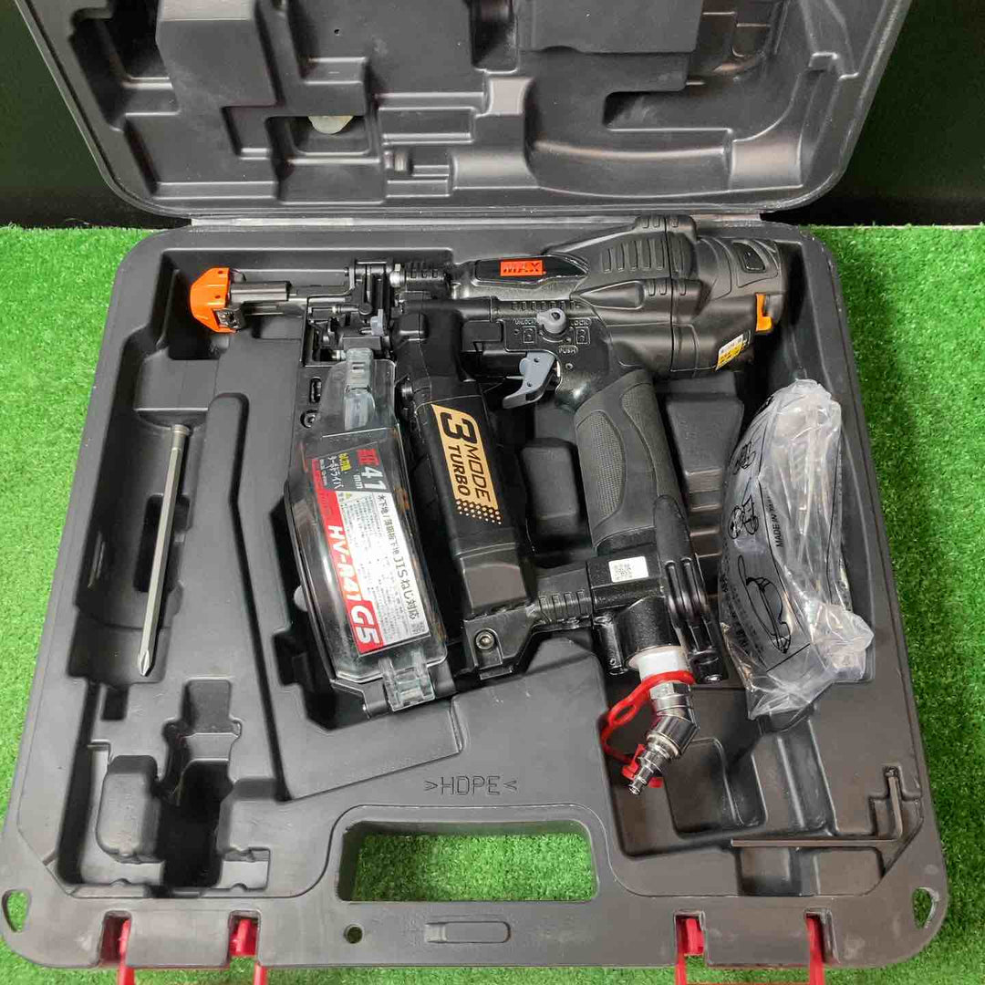 【中古品】◇マックス(MAX) 高圧エアネジ打ち機 HV-R41G5-BK 限定色ブラック ◎プラスビット替芯付！【岩槻店】