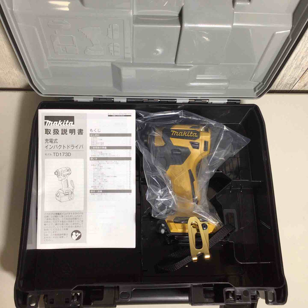 【未使用品】 マキタ makita コードレス インパクトドライバー TD173DGXPY LTX20周年限定色 プレミアムイエロー 本体＋ケース 20周年 【戸田店】