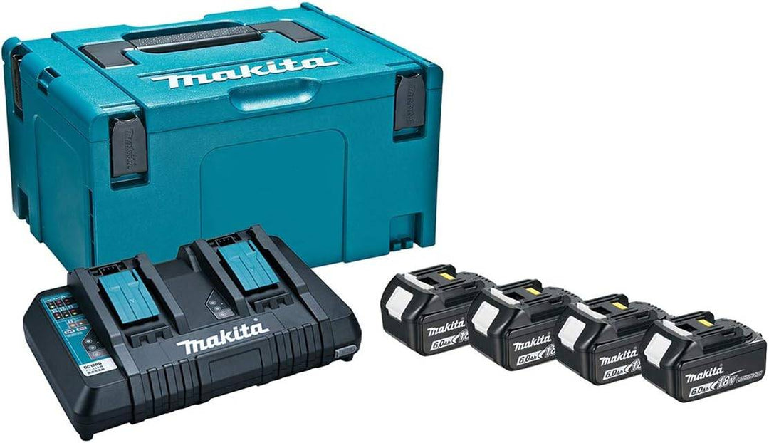 ★マキタ(makita) パワーソースキット2 A-67094　18V6.0Ahバッテリー４個、2口充電器セット【桶川店】