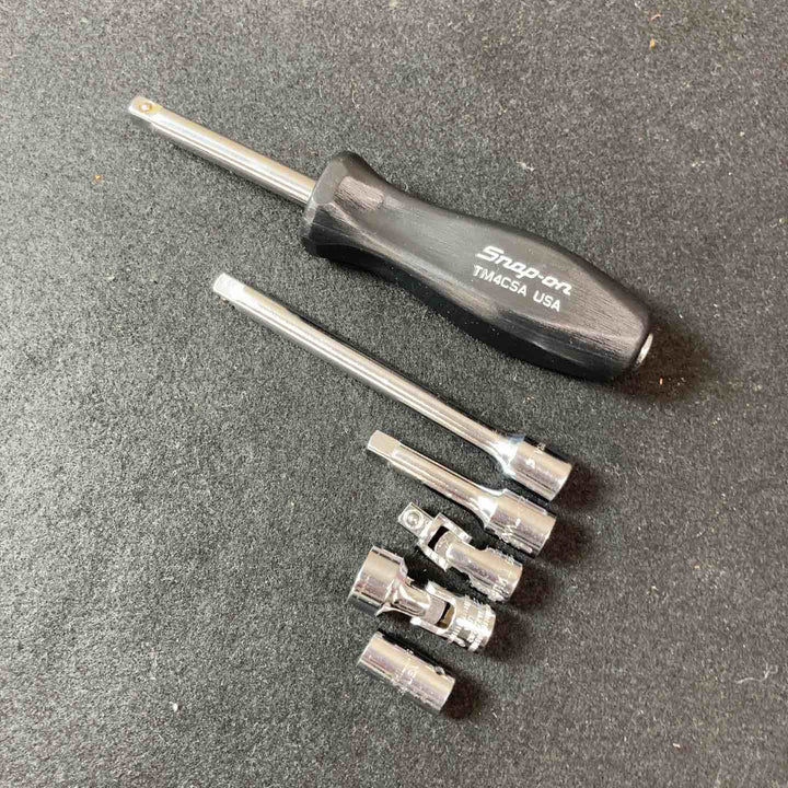 【中古品】スナップオン(Snap-on)ハンドル・ソケットセット 1/4 6点セット TM4CSA TMX4 TMX2 TMP23A TMUSM12 TMU3 【東大和店】