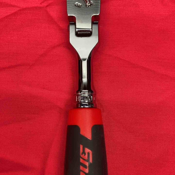 スナップオン(Snap-on)3/8ソフトグリップフレックスラチェット赤グリップ旧ロゴFHF100【川越店】