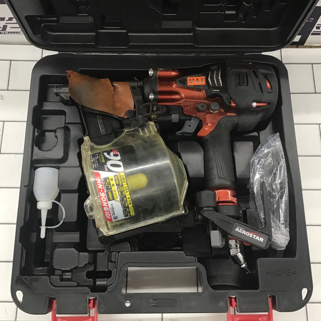 ★マックス(MAX) 高圧エア釘打ち機 HN-90N6(D)-G【所沢店】