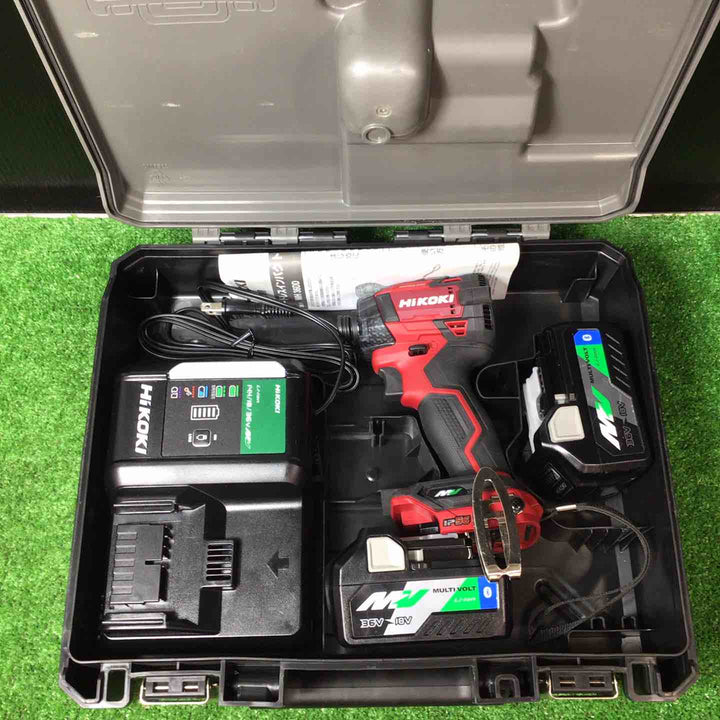 【美品】★ハイコーキ(HIKOKI ※旧:日立工機) コードレスインパクトドライバ スコーピオンレッド WH36DD(2XHRSZ)【岩槻店】