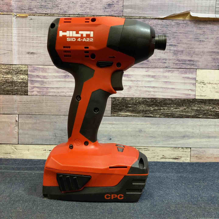 【中古品 美品】★ヒルティ Hilti コードレスインパクトドライバ SID 4-A22 バッテリー2個【八潮店】