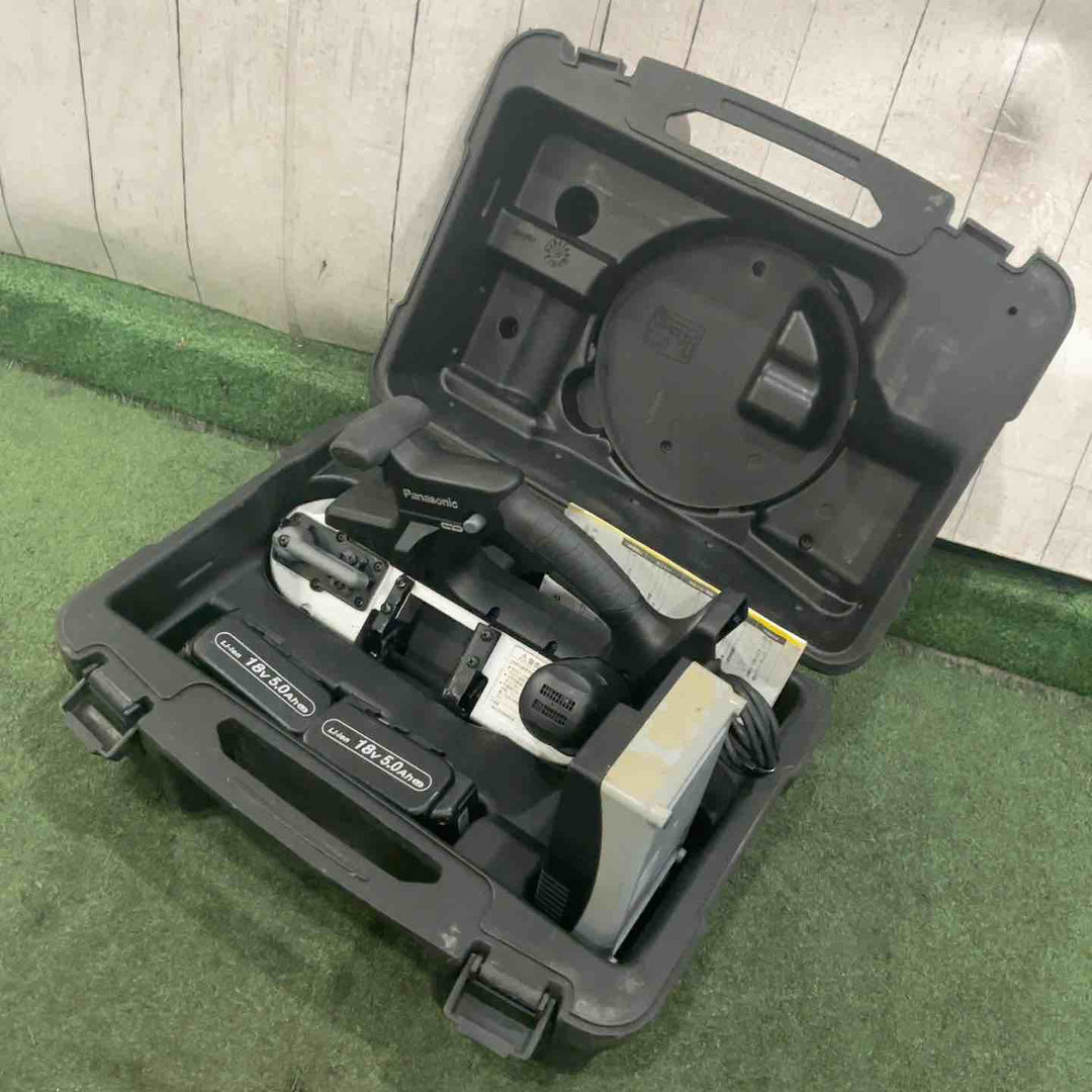 ★パナソニック(Panasonic) コードレスバンドソー EZ45A5LJ2G-B 14.4V/18V 動作確認済【川口店】
