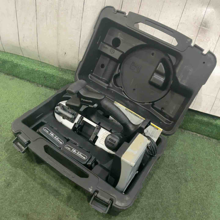 ★パナソニック(Panasonic) コードレスバンドソー EZ45A5LJ2G-B 14.4V/18V 動作確認済【川口店】