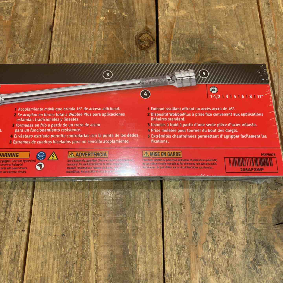 【未使用品】★スナップオン(Snap-on) 3/8"ウォブルプラスエクステンションセット 206AFXWP【所沢店】