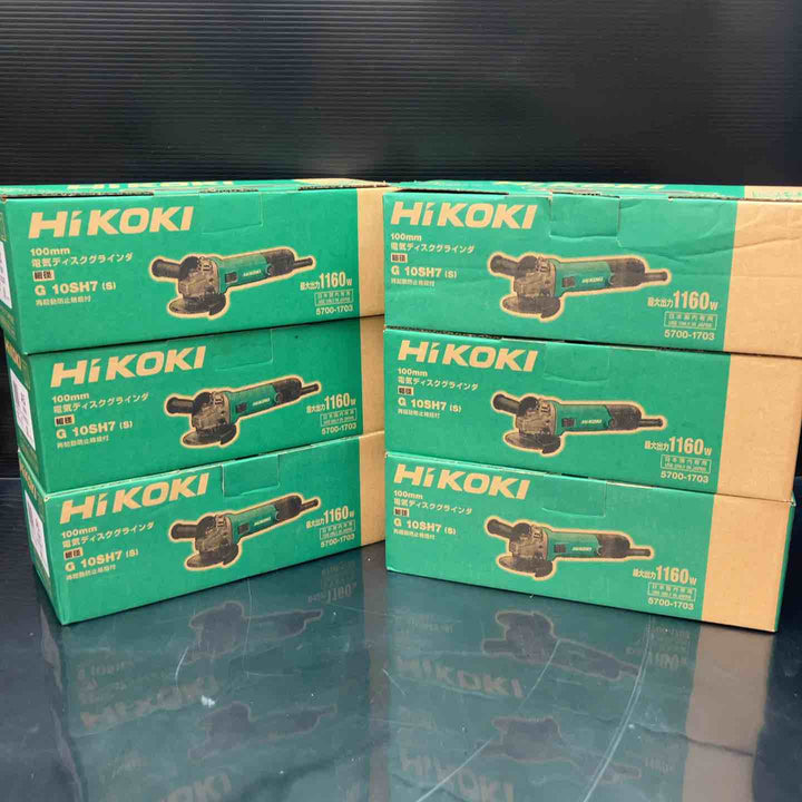 売り切り！【未使用品】ハイコーキ(HIKOKI ※旧:日立工機) 100mm ディスクグラインダー 6個セット G10SH7(S)【川越店】