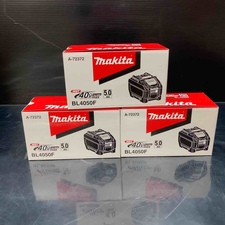 マキタ(makita) リチウムイオンバッテリー 40Vmax/5.0Ah BL4050F 3個セット 純正品 A-72372【川越店】