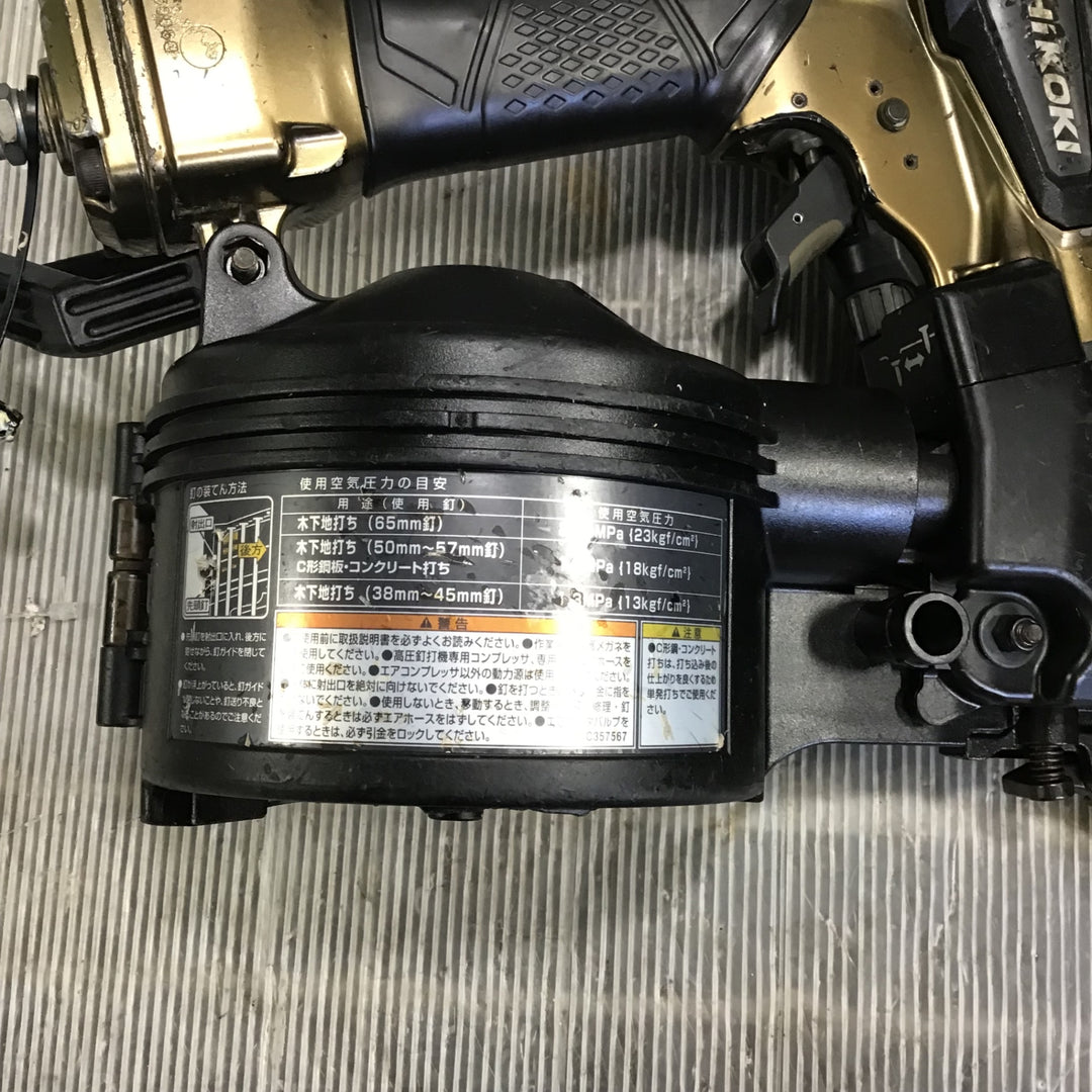 ★ハイコーキ(HIKOKI ※旧:日立工機) 高圧エア釘打ち機 NV65HR2(N)【草加店】