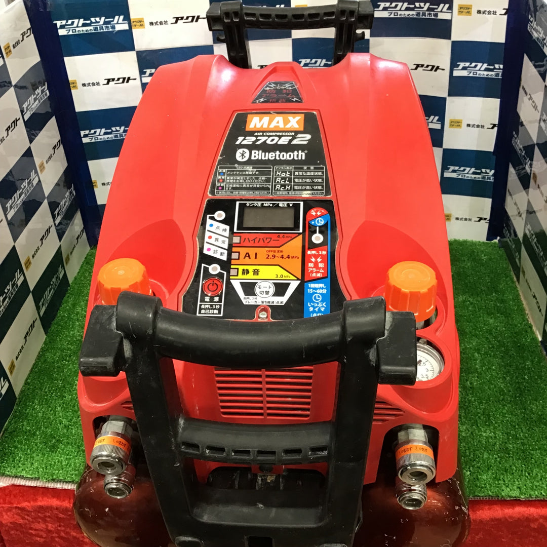 ★マックス(MAX) エアコンプレッサー AK-HH1270E2_レッド【草加店】