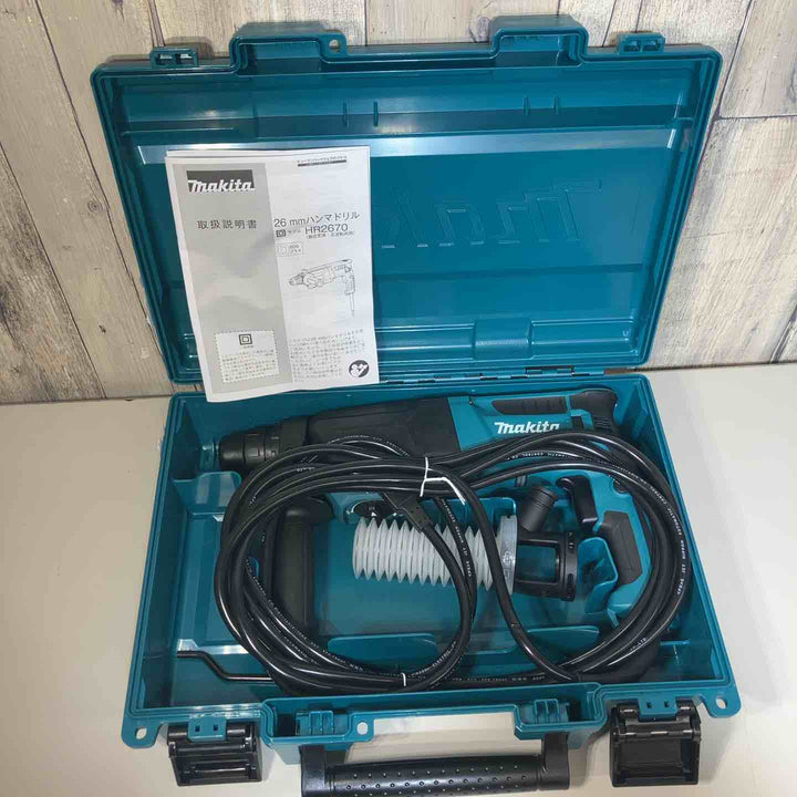 ★マキタ(makita) 26mmハンマドリル HR2670横のシール破損【戸田店】