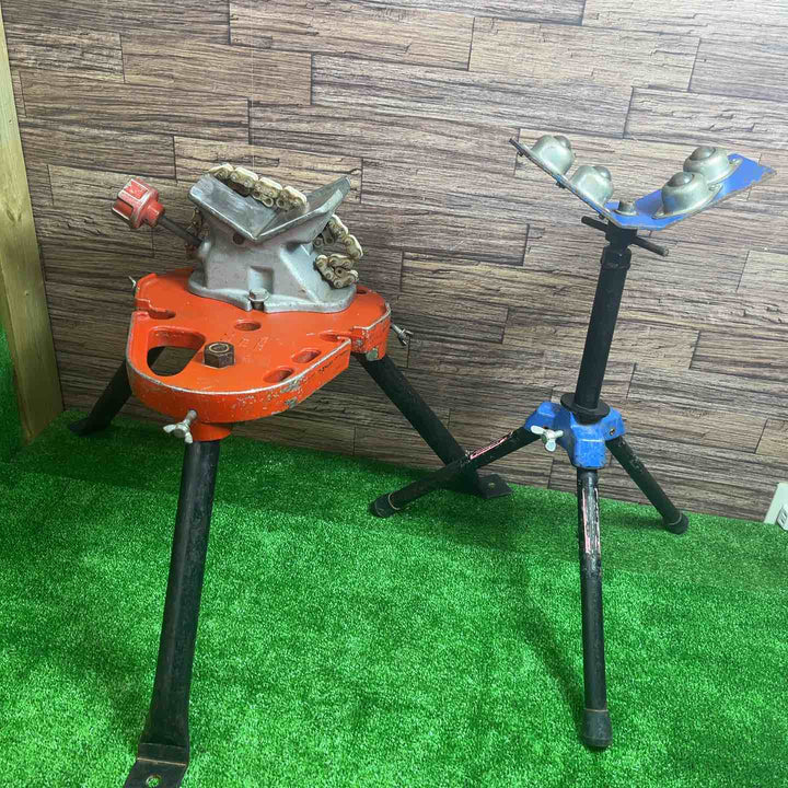 MCC 松阪鉄工所 樹脂管バイス JPV-200 樹脂管バイススタンド (ショート) PVS-S 樹脂管パイプサポート JPS-2【桶川店】