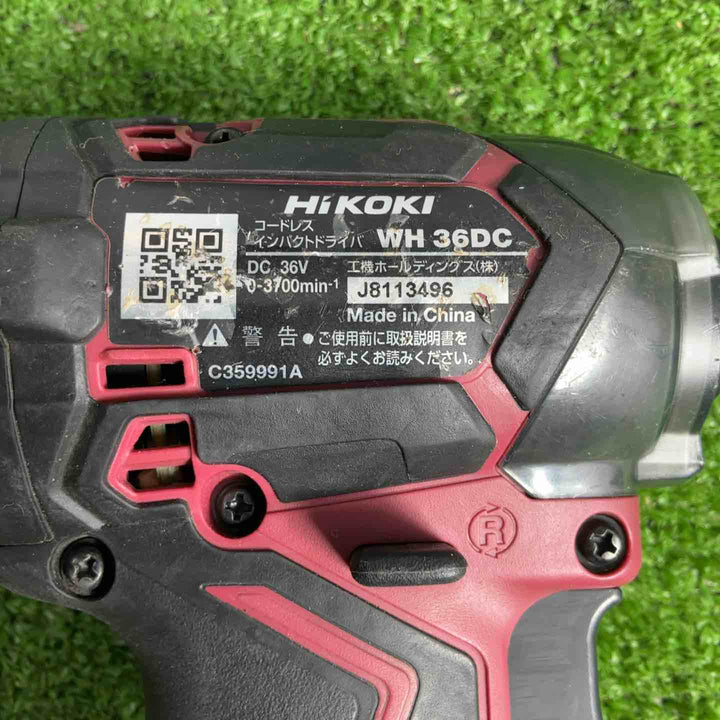 ★ハイコーキ(HIKOKI ※旧:日立工機) コードレスインパクトドライバ スコーピオンレッド WH36DD(2XHRSZ)【草加店】