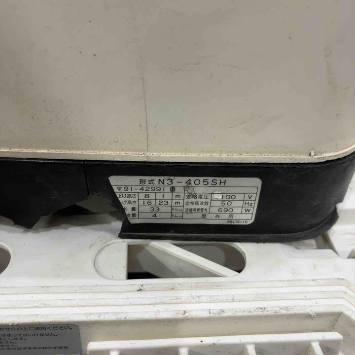 【現状品】[N3-405SHN]川本ポンプ N3-N形　カワエース　小型低圧給水　50Hz　単相100V　400W 保証なし【川口店】