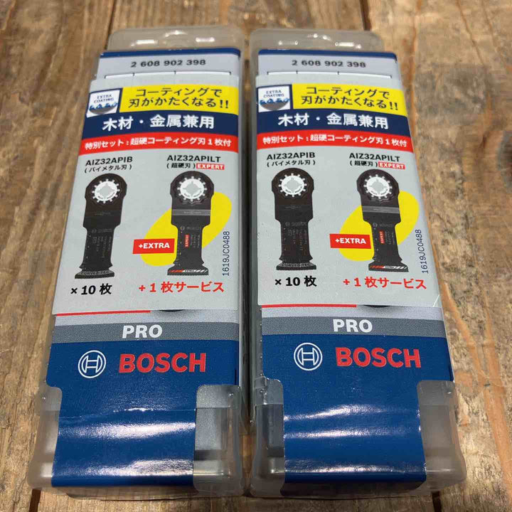 【未使用品】ボッシュ(BOSCH) マルチツールブレードスターロック AIZ32APIB/10 10枚入り+超硬刃AIZ32APILT 1枚 2セット【所沢店】