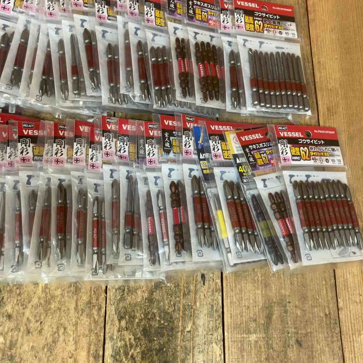 特価！【未使用品】インパクト ビットまとめ売り 5本入*44個 10本入*56個 合計100セット(ビット合計780本) VESSEL ベッセル SUNFLAG ANEX アネックス +2【所沢店】