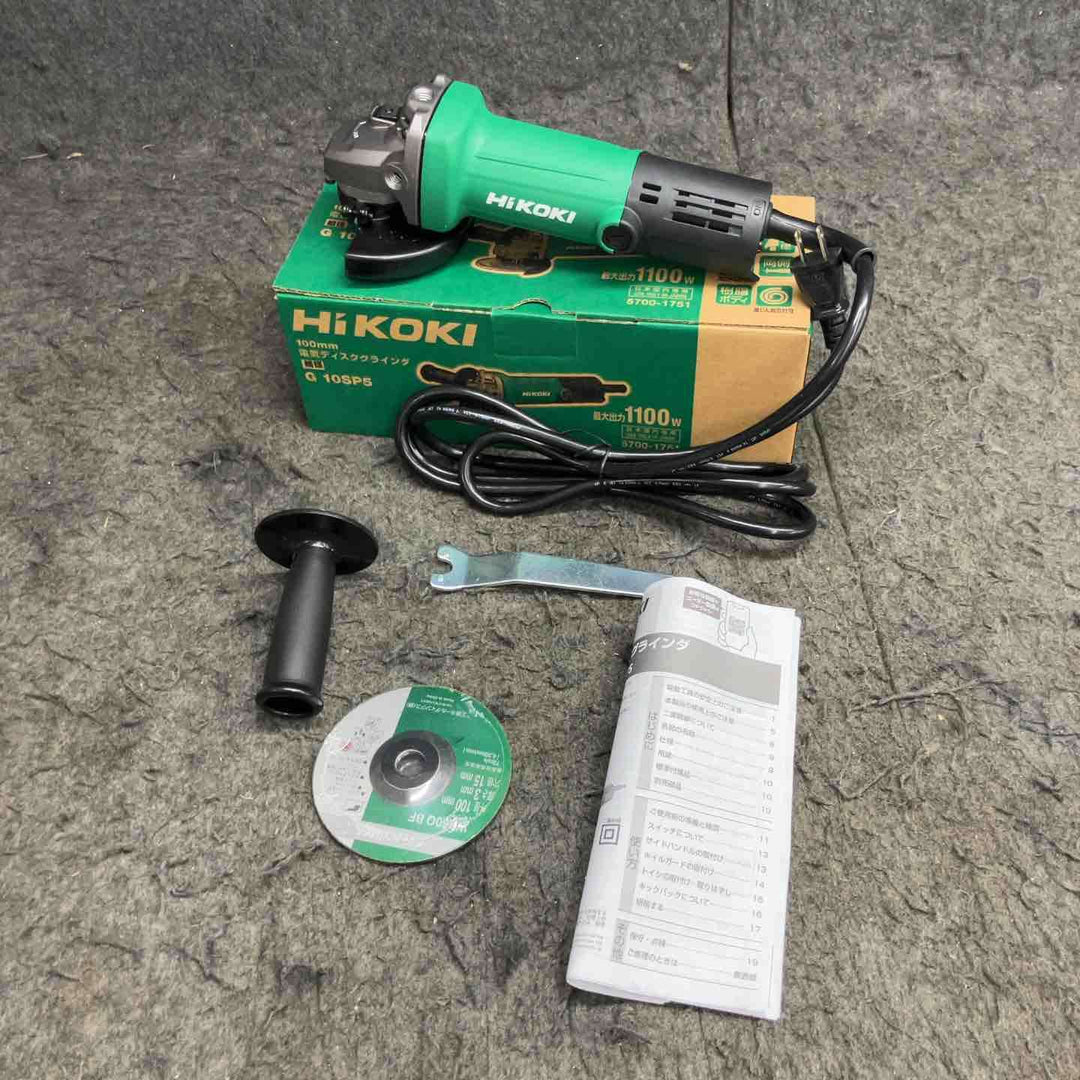 ◇ハイコーキ(HIKOKI ※旧:日立工機) 100mm ディスクグラインダー スナップスイッチタイプ G10SP5【草加店】