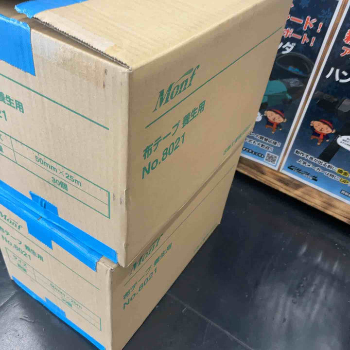 【未使用品】 古藤工業(Monf) 養生用布テープ No.8021 テープ幅50mmテープ長さ25m 60巻セット 水色 【藤沢店】