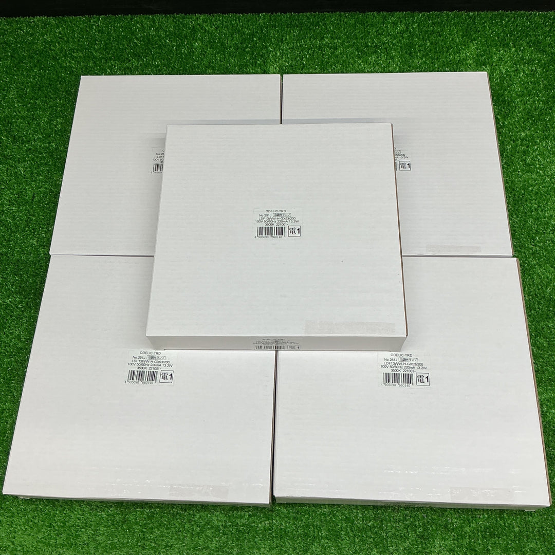 【未使用品】LED電球フラット形　NO.251J  LDF13WW-H-GX53/200 220mA 13.2W 温白色 5個まとめ売り【電材館越谷店】