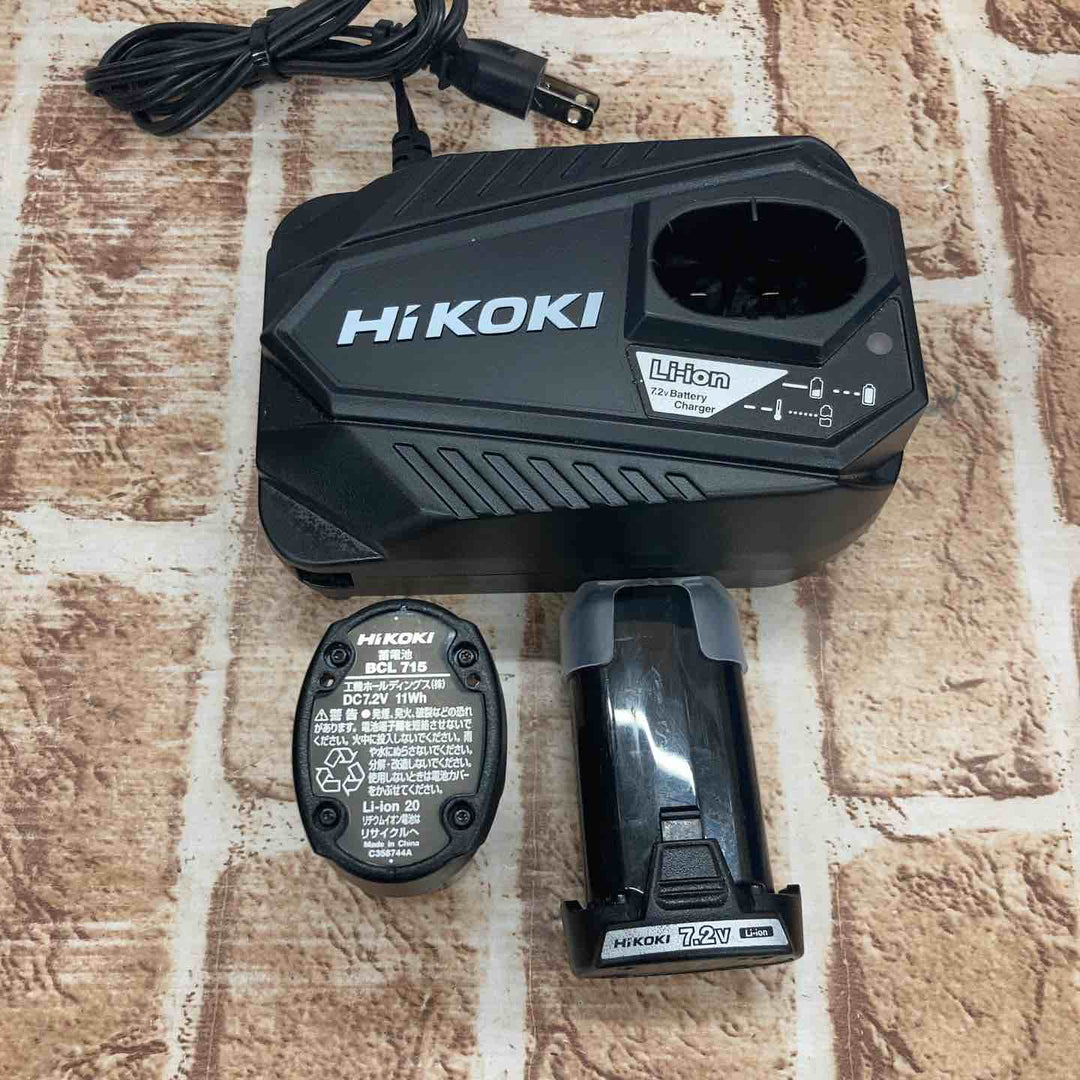 【中古品】ハイコーキ(HIKOKI ※旧:日立工機) 7.2V コードレスペンインパクトドライバー WH7DL(2LCSK)【所沢店】