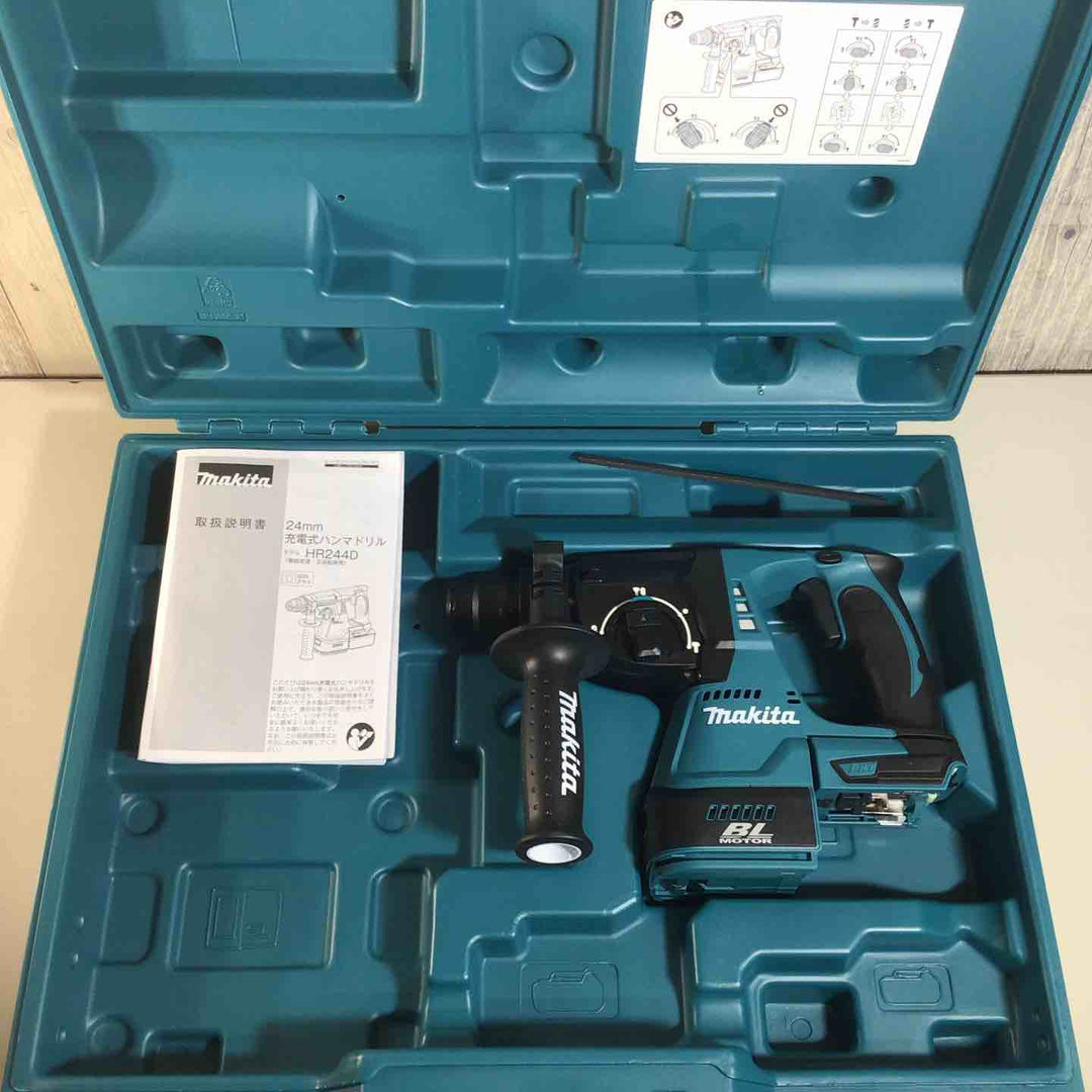 【未使用品】 マキタ makita 24mm コードレス ハンマドリル (本体+ケースのみ) HR244DZK 18V 充電式 ※ケース汚れ凹みあり【戸田店】
