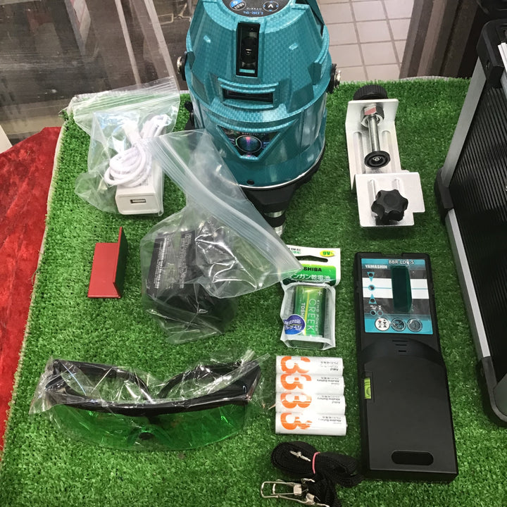 【未使用】山真製鋸(Y'sGOD JAPAN) 電子整準式レーザー墨出し器 LDR-9s【草加店】