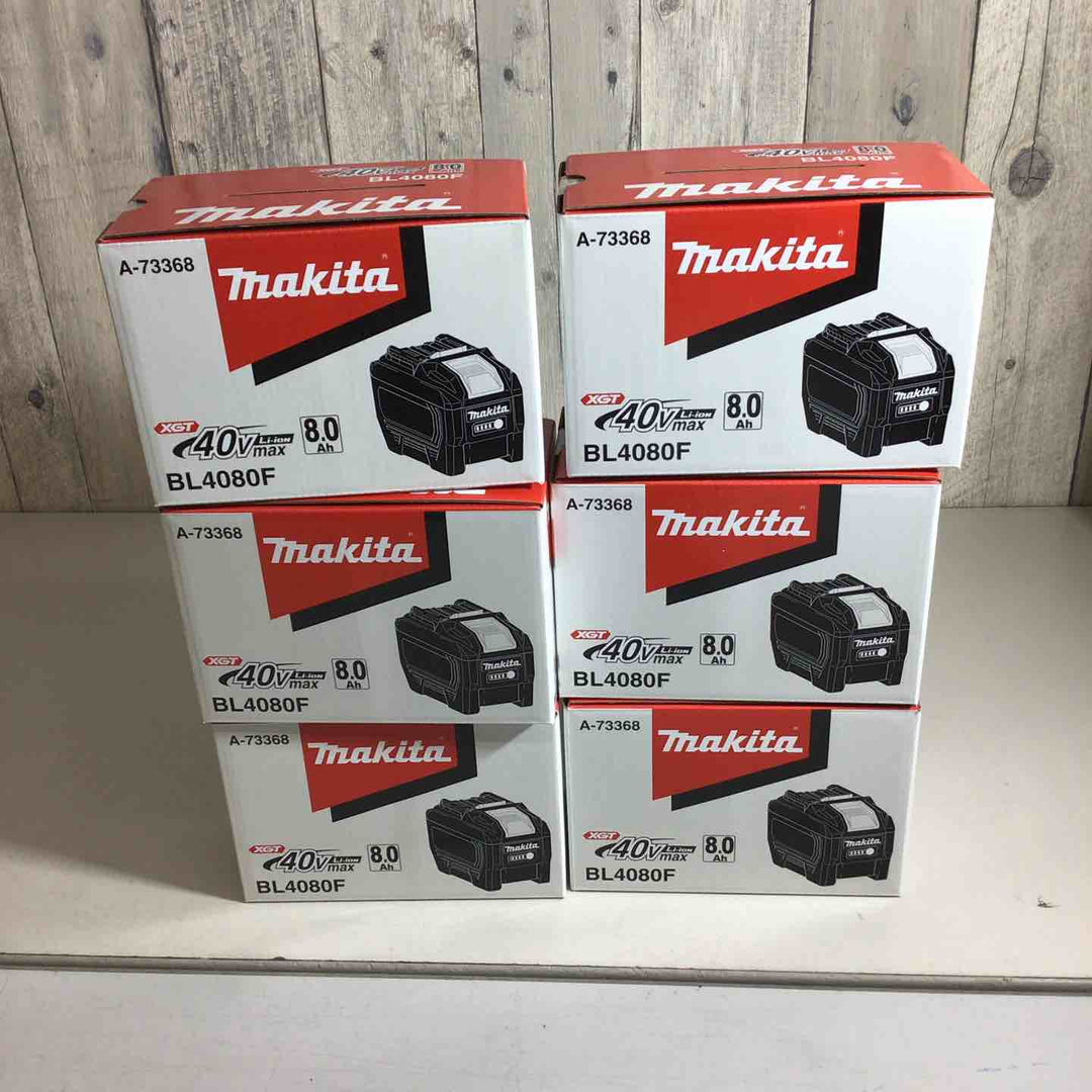 【未使用品】マキタ(makita) リチウムイオンバッテリー 40Vmax/8.0Ah BL4080F 6個セット【戸田店】