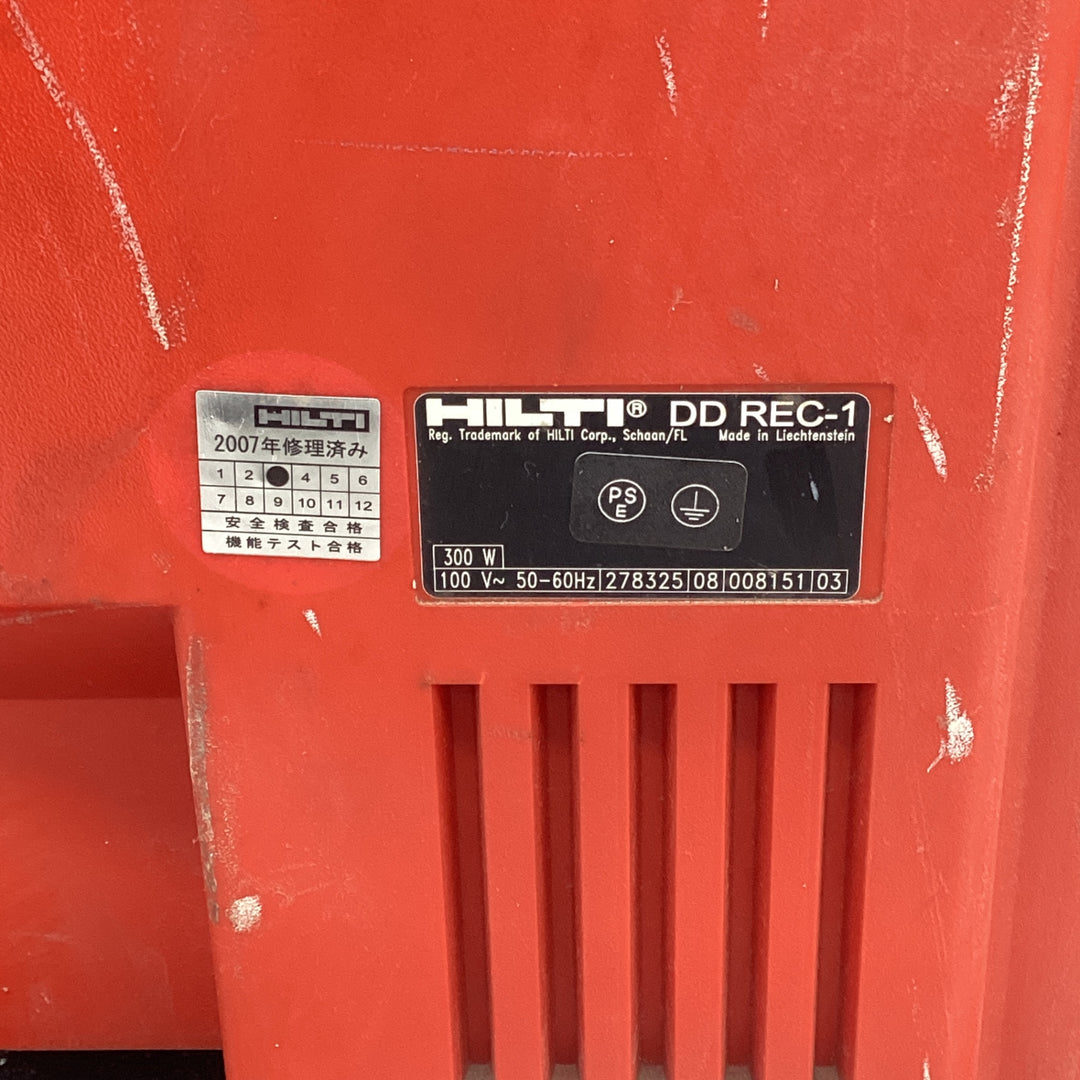 【店頭受取り限定】HILTI ダイヤモンドコアツール(ウォーターリサイクルユニット付) DD EC-1 DD REC1 通電確認済みとなります ジャンク扱い【越谷店】