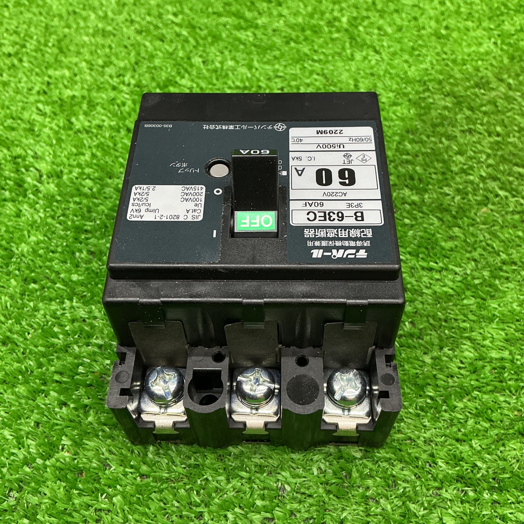 テンパール工業 配線用遮断器 B-63EC 60A【電材館越谷店】