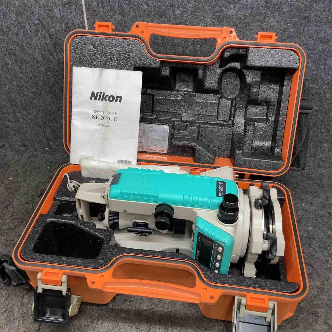 【現状品】◇ニコン・トリンブル(Nikon) 電子セオドライト NE-20SC2 NE-20SCⅡ【鴻巣店】