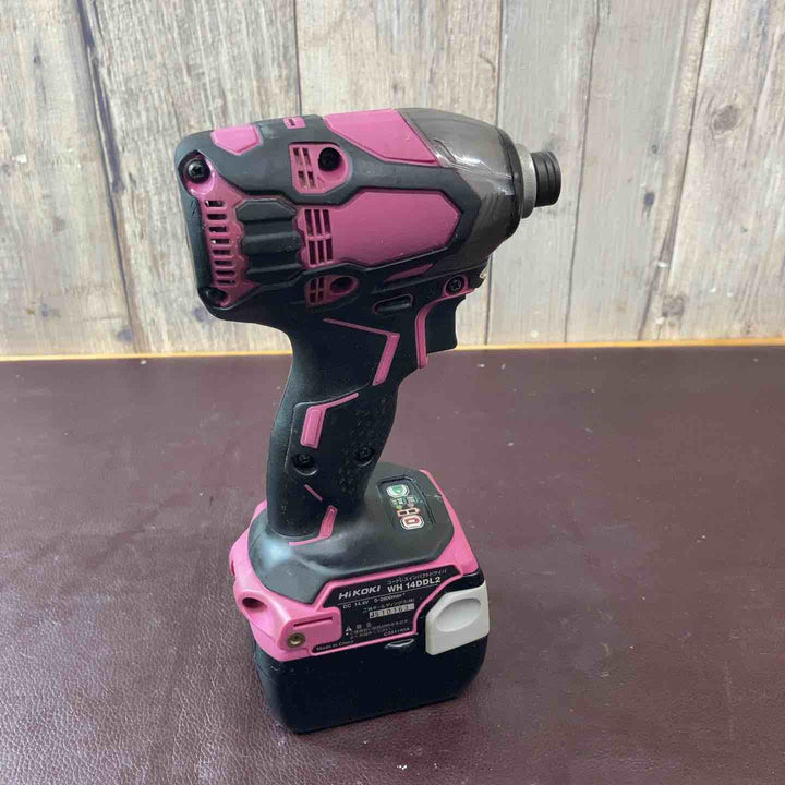 【中古品】ハイコーキ(HIKOKI ※旧:日立工機) コードレスインパクトドライバー WH14DDL2(2LYPK)(R) 14.4V【東大和店】