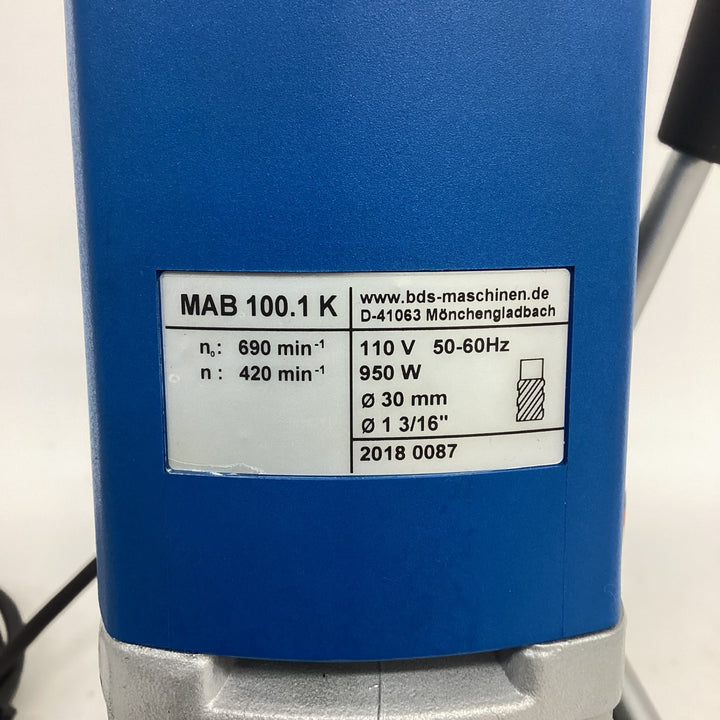 ▼BDS 磁気ボール盤 MAB100K 磁気ドリル 鉄工 穴あけ φ1-3/8インチ【狭山】