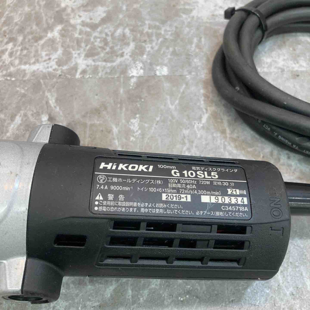 ◇ハイコーキ(HIKOKI ※旧:日立工機) 100mm ディスクグラインダー G10SL5【八潮店】