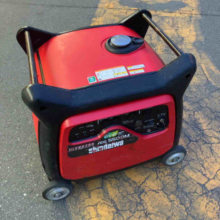 【中古品・店頭受取り限定】 新ダイワ/shindaiwa インバータガソリンエンジン発電機・IEG5500M-Y  【桶川店】