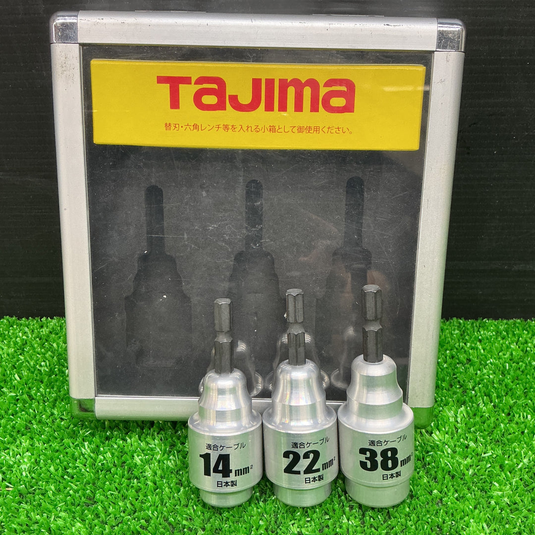 【中古美品】タジマ ムキソケCVアジャスター ビニール絶縁電線用皮剥き 14/22/38セット DK-MS3SAJSET【電材館越谷店】