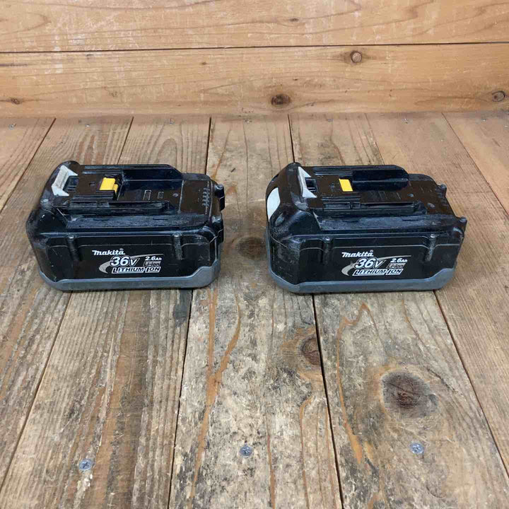 値下げ！マキタ makita BL3626 36V2.6Ah リチウムイオンバッテリー *2(充電回数[300][120]) 充電器DC36RA 充電まで確認【所沢店】