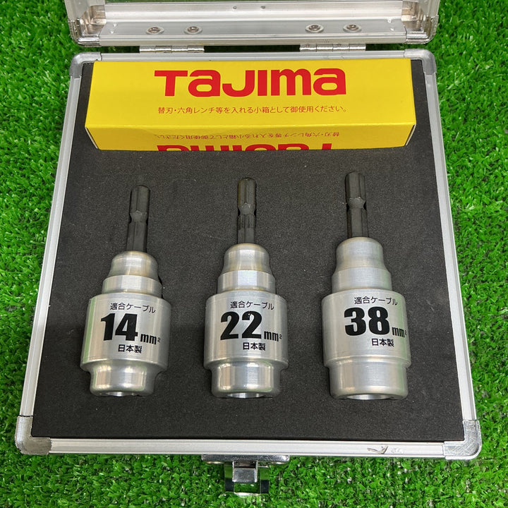 【中古美品】タジマ ムキソケCVアジャスター ビニール絶縁電線用皮剥き 14/22/38セット DK-MS3SAJSET【電材館越谷店】