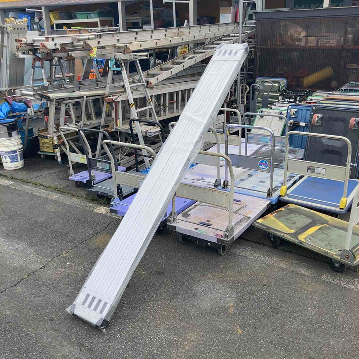 【未使用(店頭展示品)/店頭受取り限定】◇長谷川工業(Hasegawa)スライドステージ 両面使用タイプ SSF1.0-400 (4.00m)【東大和店】