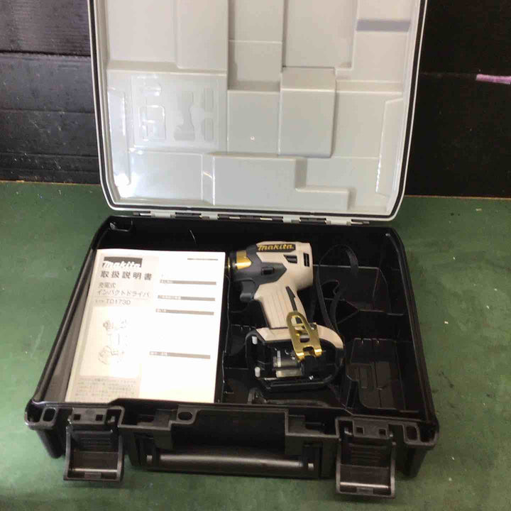 【未使用品】 マキタ makita コードレス インパクトドライバー TD173DGXPG プレミアムグレージュ 本体＋ケース インパクト 20周年 限定色 【戸田店】