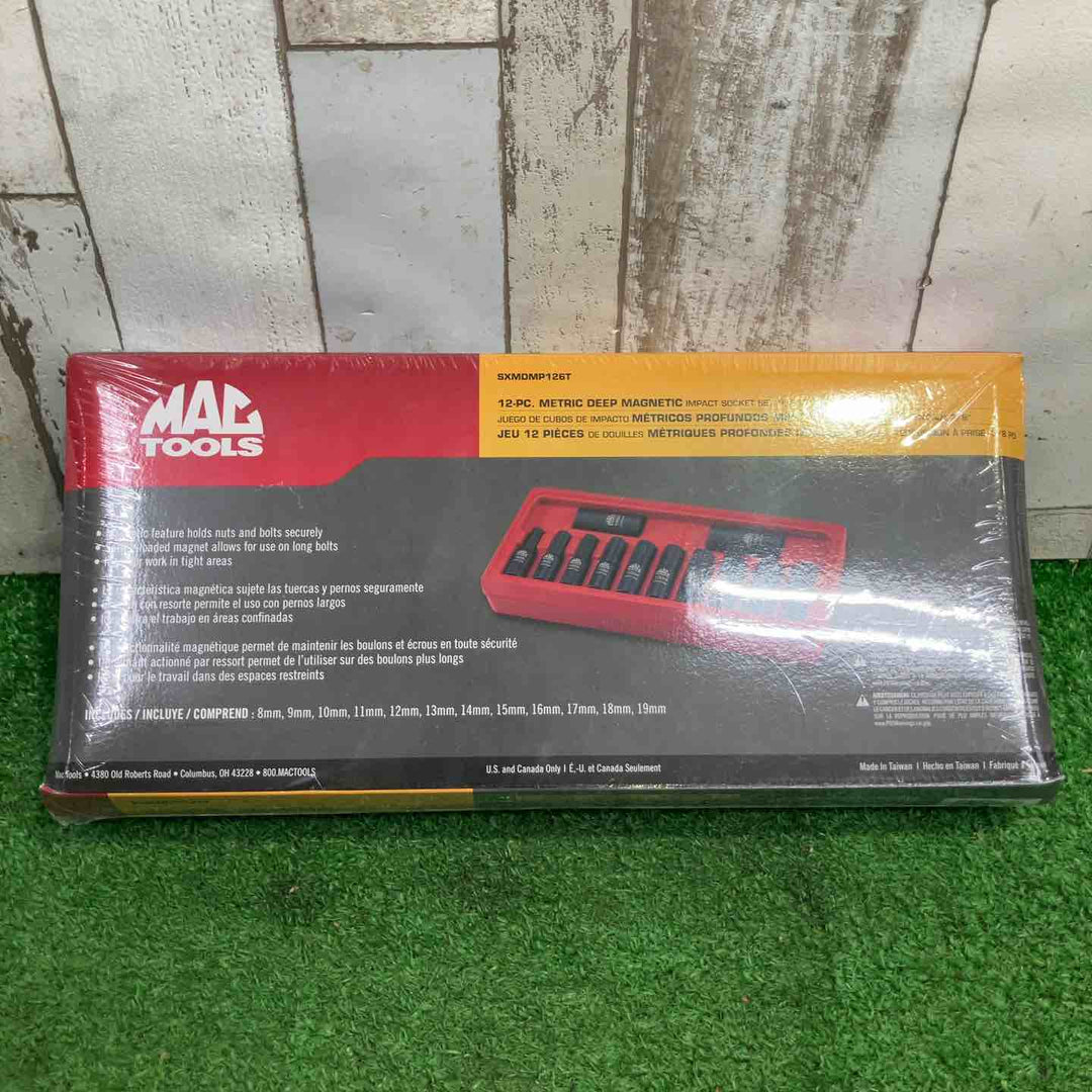 MAC TOOLS マックツールズ 12Pc. 3/8"Dr. メトリック マグネット インパクトソケットセット SXMDMP126T【町田店】
