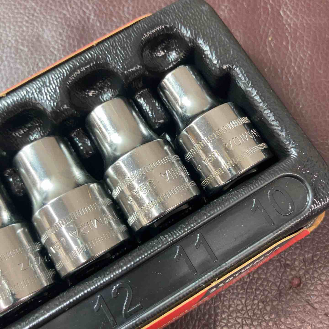 【未使用(店頭展示品)】スナップオン(Snap-on) 1/2 ソケットセット ショート 6ポイント ミリサイズ 310TWMYA【東大和店】
