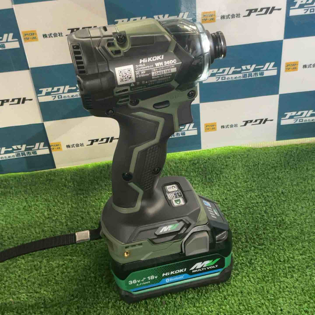 ★ハイコーキ(HIKOKI ※旧:日立工機) コードレスインパクトドライバー WH36DC(2XPSZ)(G)【草加店】