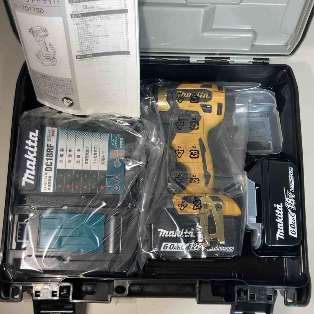 ◇マキタ18V充電式インパクトドライバ 4台セットTD173DGXPB・ PY・PG・PR 純正バッテリ付【戸田店】