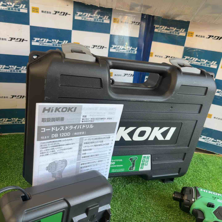 ★ハイコーキ(HIKOKI ※旧:日立工機) コードレスドリルドライバー DB12DD(2LS)【草加店】