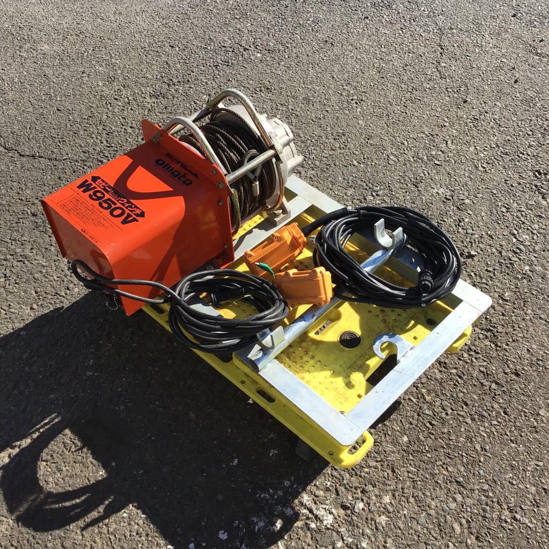 【店頭受取り限定/現状品】 小俣製作所/瓦揚げ機・セビー高速ウインチ W950V 【鴻巣店】
