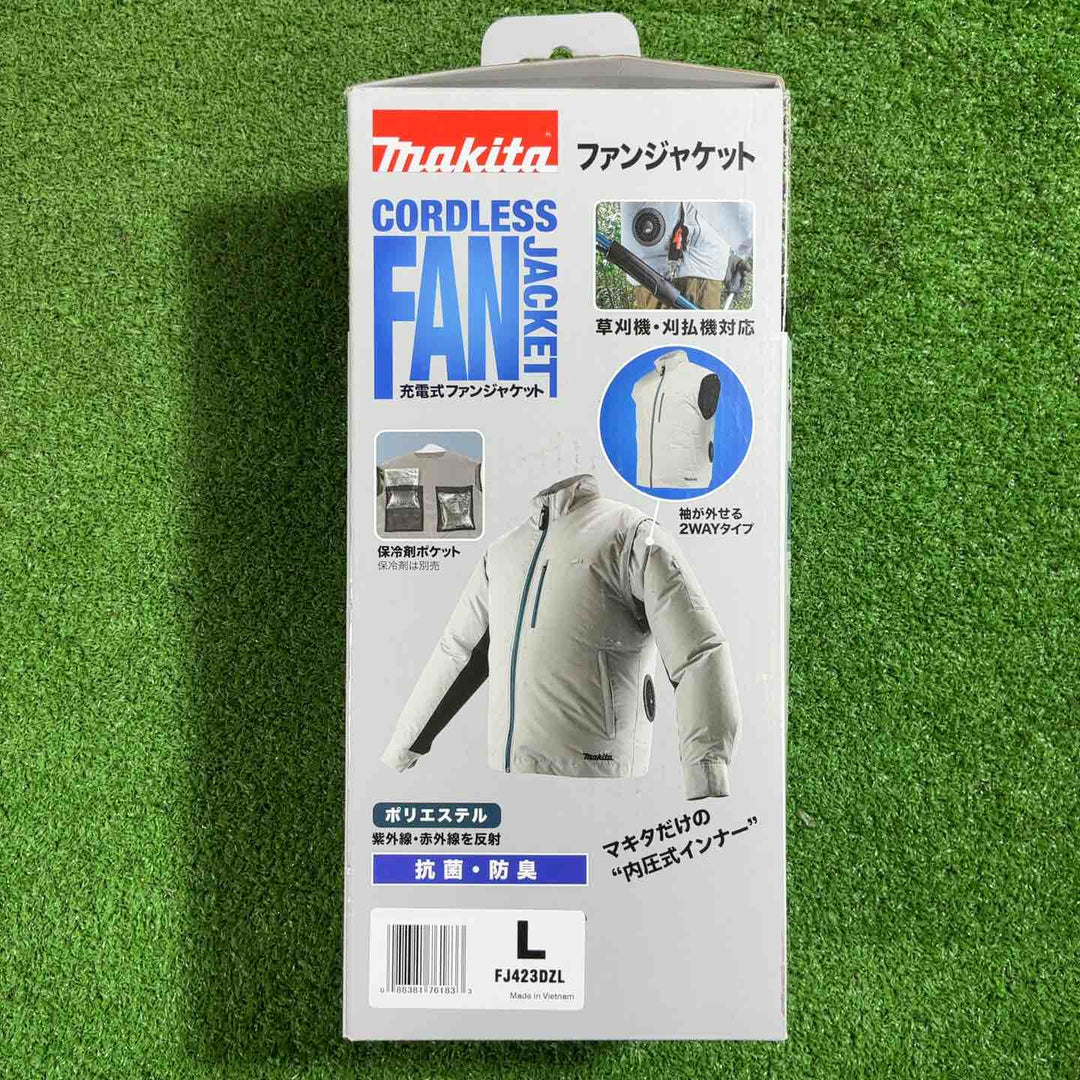 マキタ 充電式ファンジャケット(本体のみ) ポリエステル Lサイズ FJ423DZL【川口店】