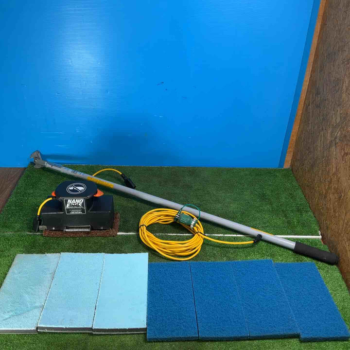蔵王産業(ZAOH) 超小型 振動ポリッシャー ナノエッジ NANO EDGE モップ式 パッド付【岩槻店】